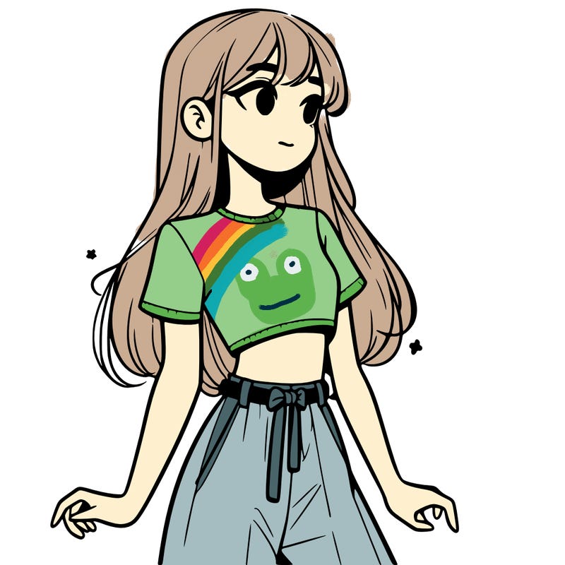 girl in a cute crop top