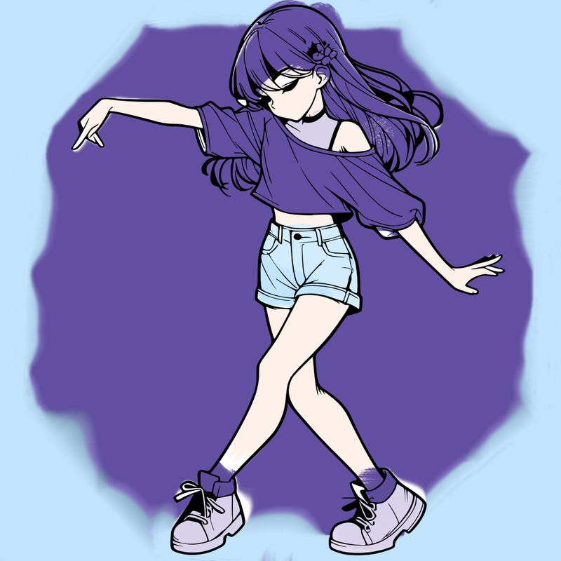 realistic girl danceing