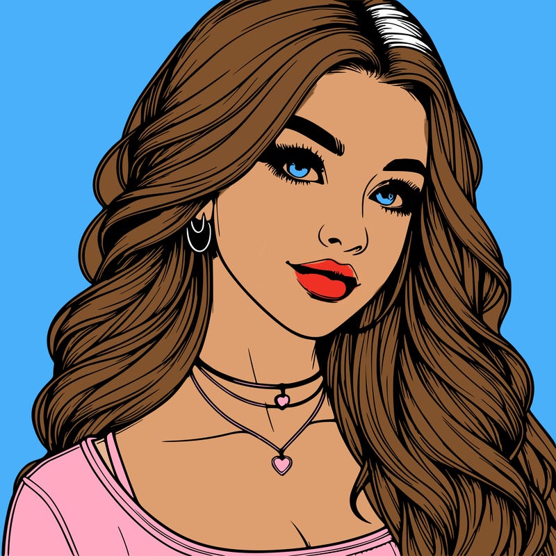 detailed realistic girl