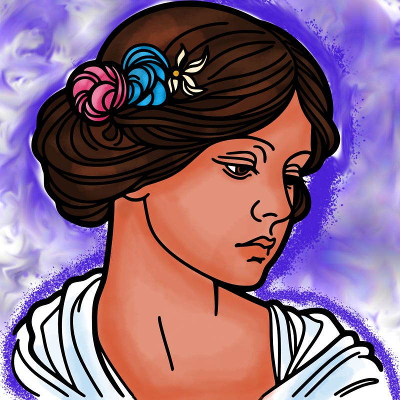 pop art style woman