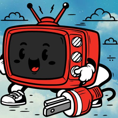 television pulling plug out