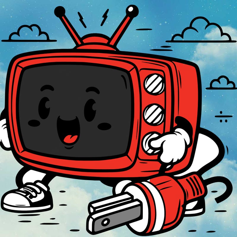 television pulling plug out