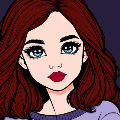 realistic girl whith cute eyes