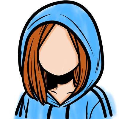faceless girl with hoodie