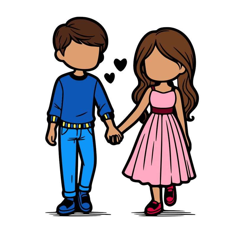 a couple holding hands