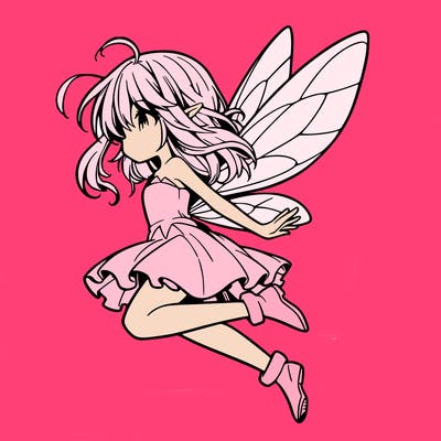 manga fairy flying