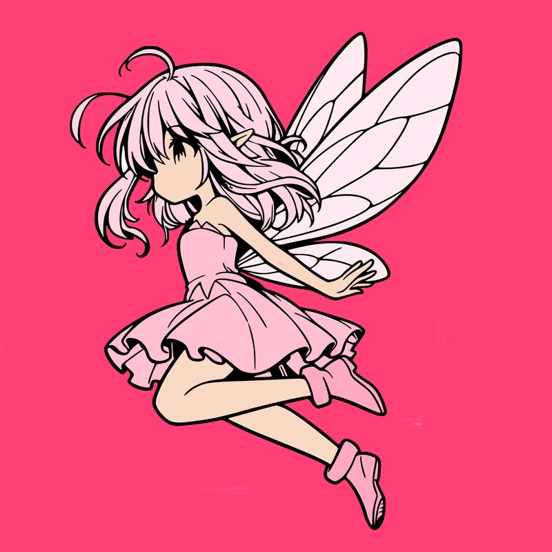 manga fairy flying