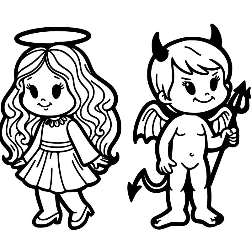 angel and devil