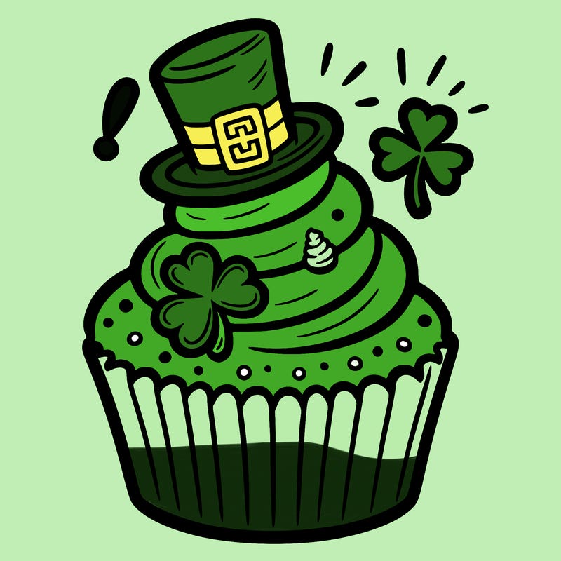 saint patrick’s day cupcake