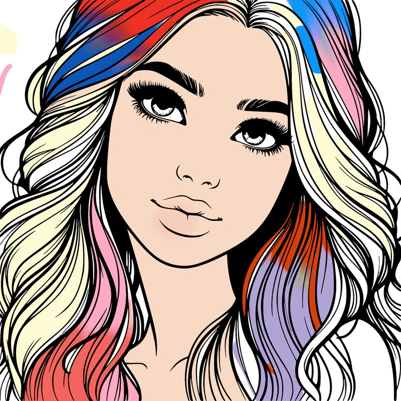 beautiful realistic girl