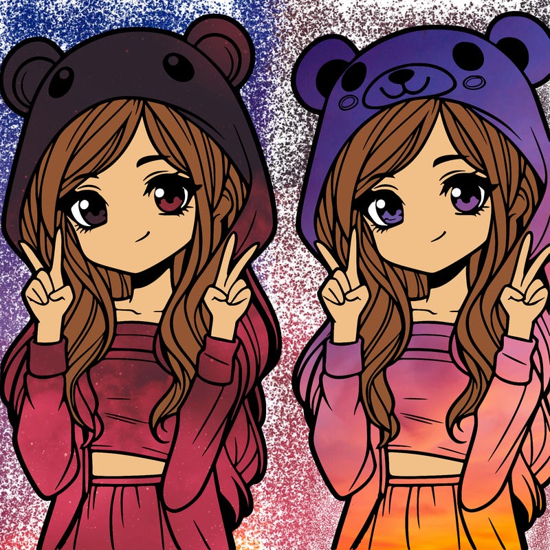 teen girl in animal costume