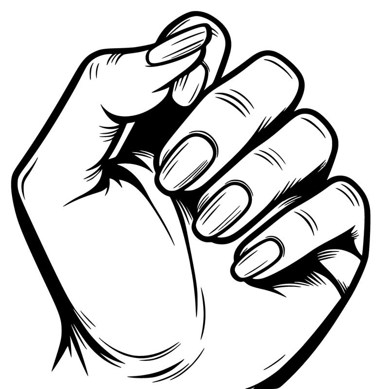 a hand with no nails