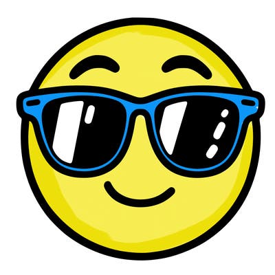 emoji with sunglasses