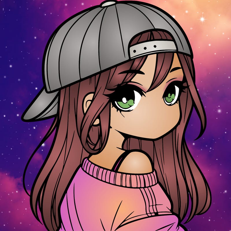 girl with a backward hat on