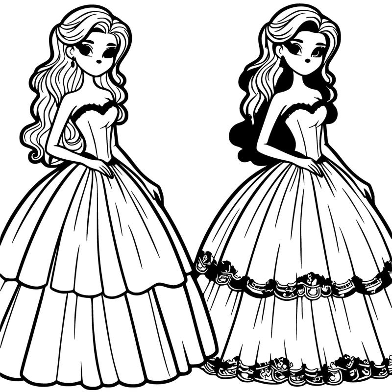 woman in a ball gown