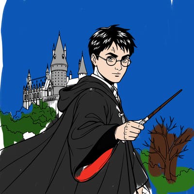 realistic manga harry potter