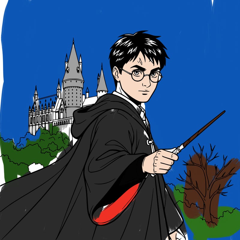 realistic manga harry potter