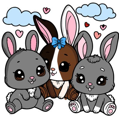 cute rabbits