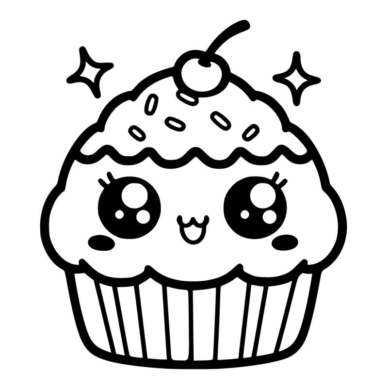 kawai cupcake