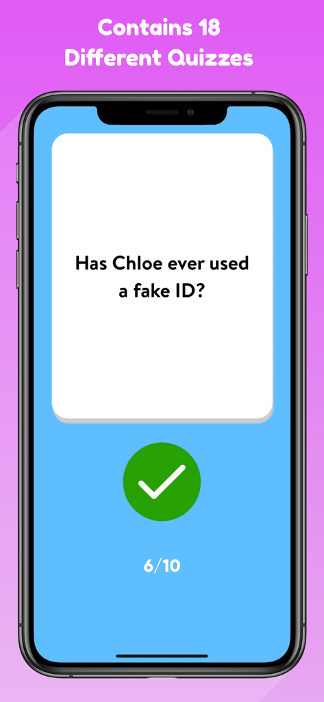 Do You Know Me? - Quiz Game - A mobile screen from the Do You Know Me quiz game showing a fun personal question for friends