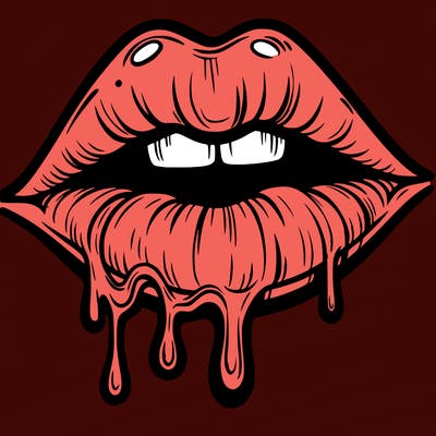 lips that look realistic and drip