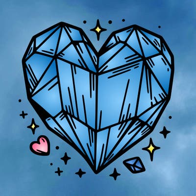 crystal heart