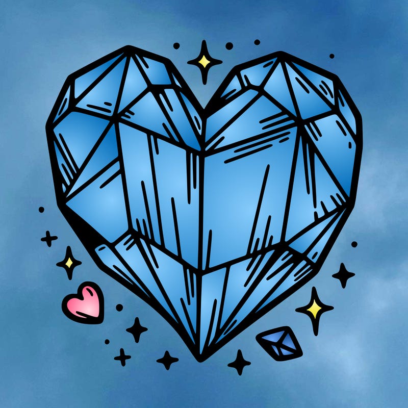 crystal heart