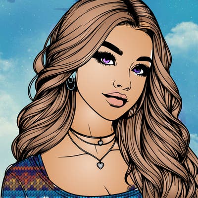 detailed realistic girl