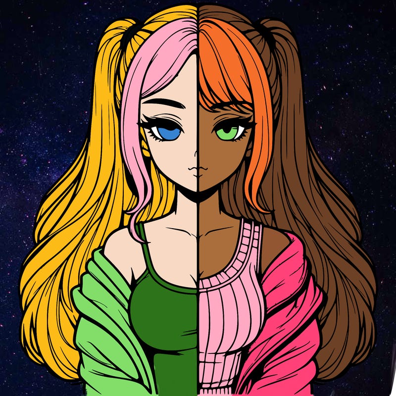 realistic girl split