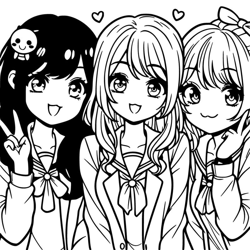 manga girls best friends