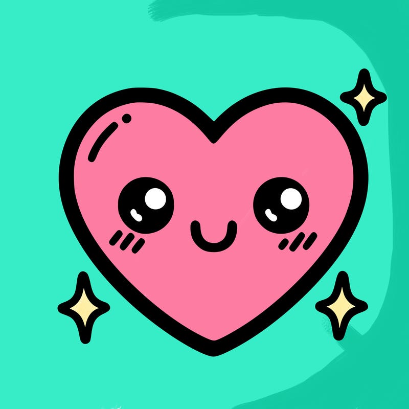 an easy heart drawing