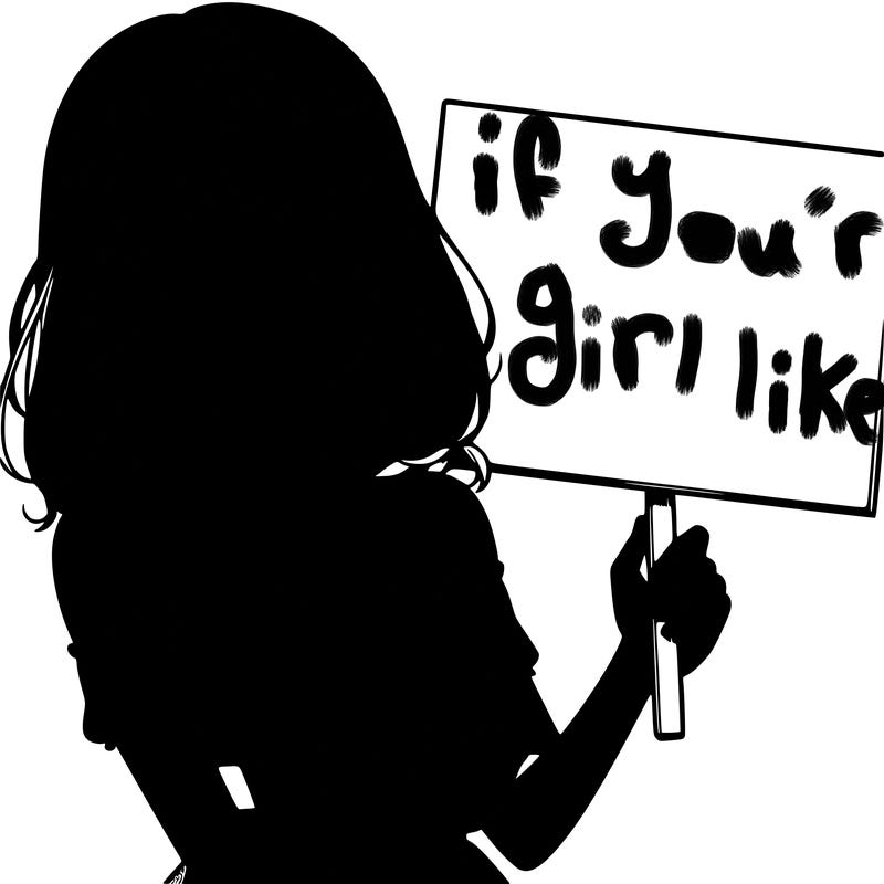 realistic pretty girl holding blank sign