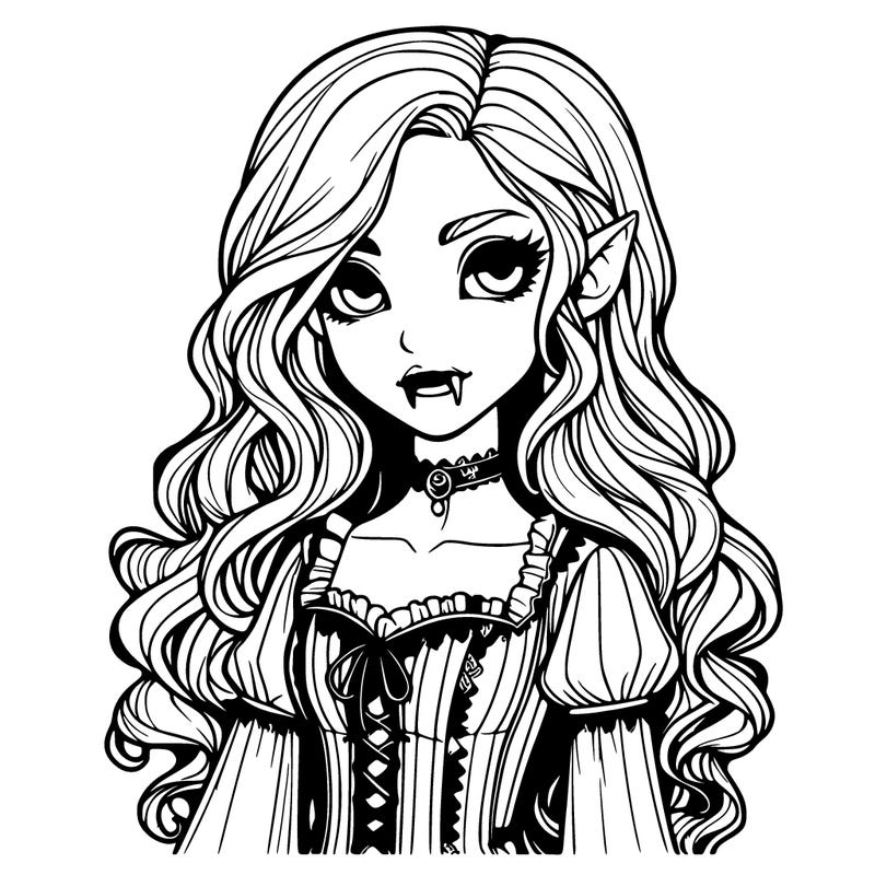 realistic vampire girl