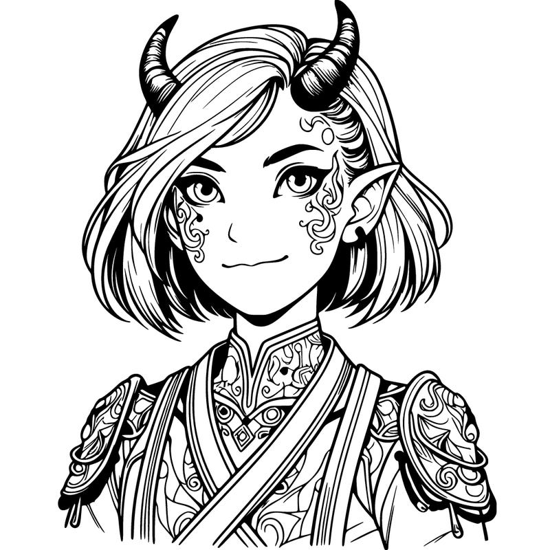 realistic girl demon