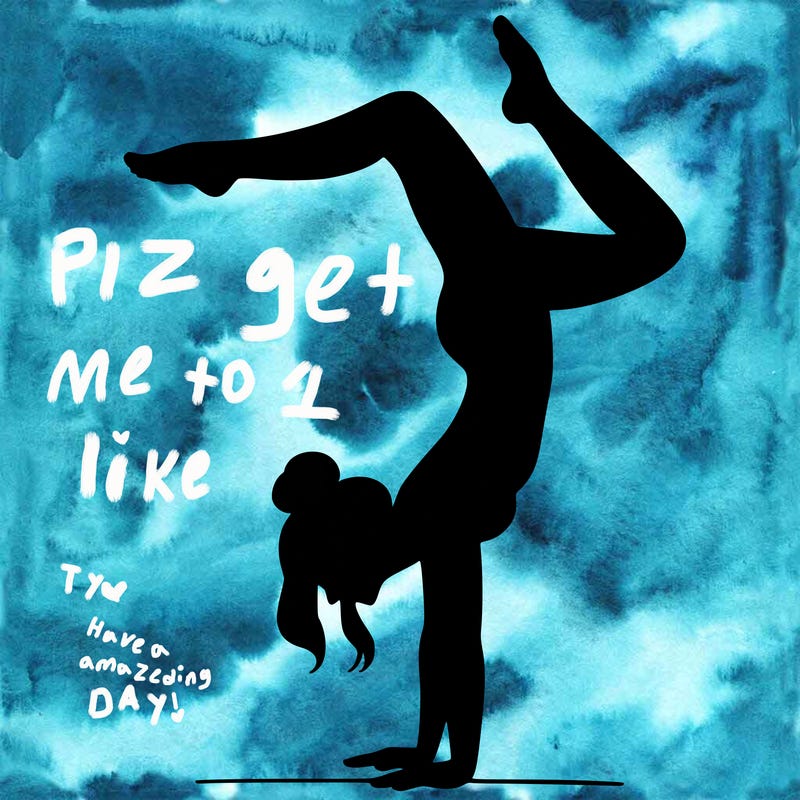 a woman doing a handstand