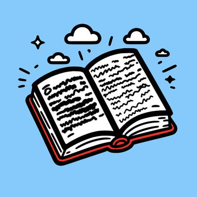 simple open book