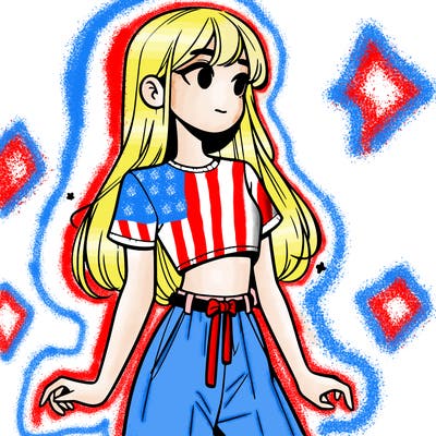 girl in a cute crop top