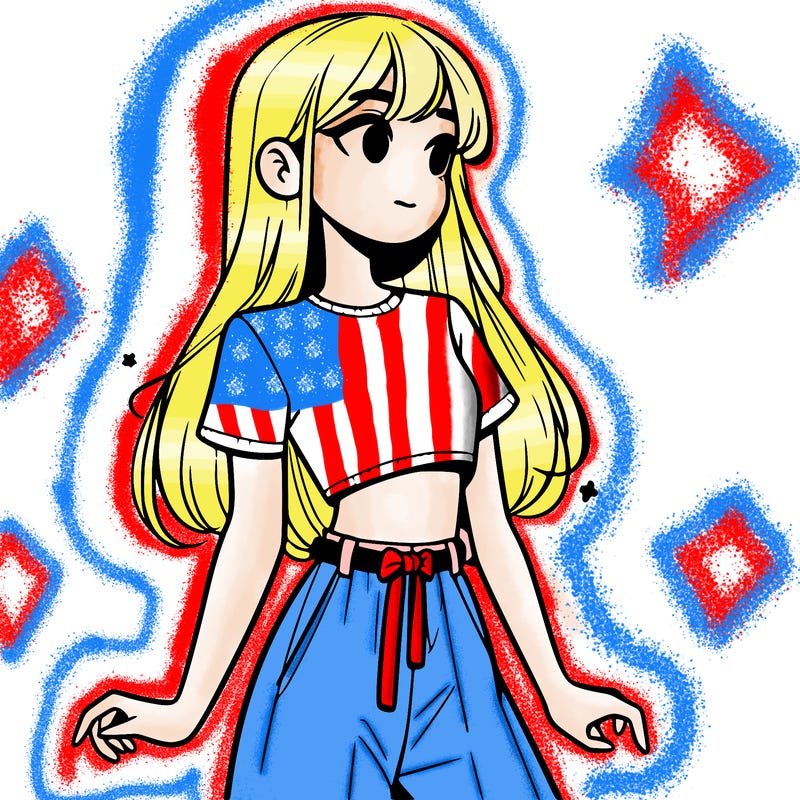 girl in a cute crop top