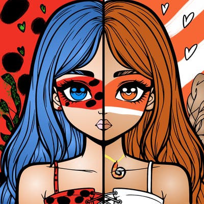 realistic girl split