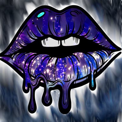 lips that look realistic and drip