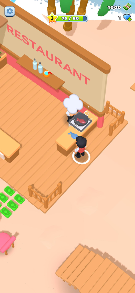 My Beach Resort! - Gestionando un restaurante de resort de playa con un chef cocinando pescado fresco