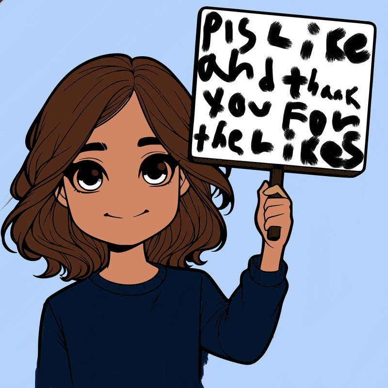 realistic girl holding up a sign