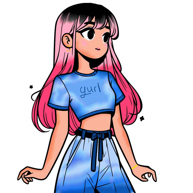 girl in a cute crop top