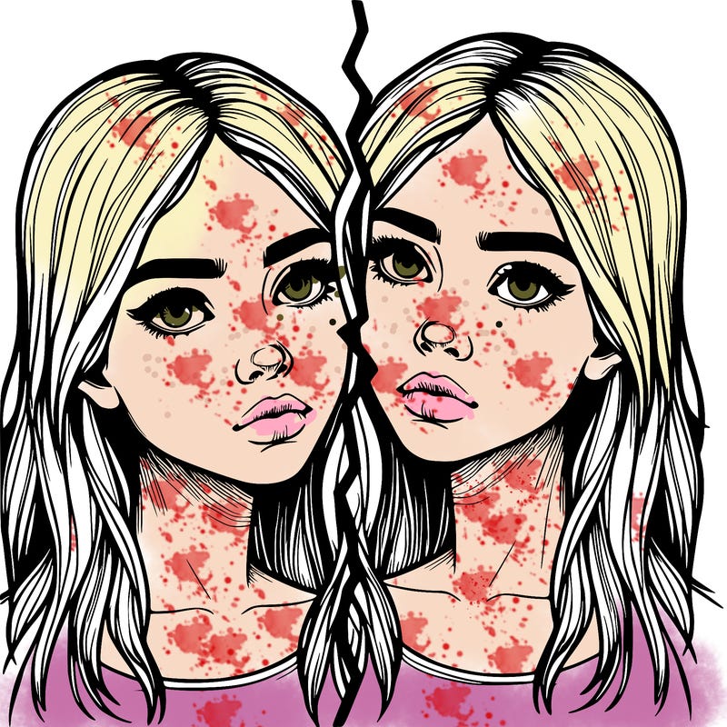 realistic girl split