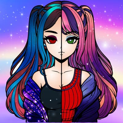 realistic girl split