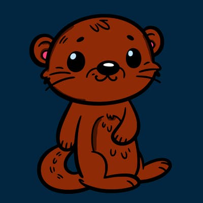 a cute otter