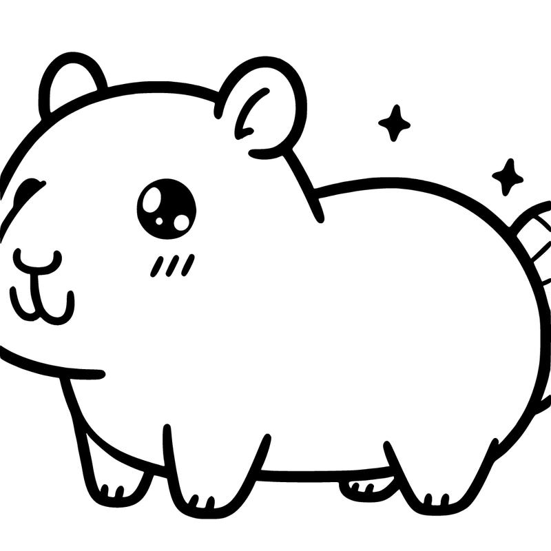 cute kawaii capybara
