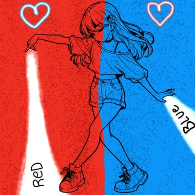 realistic girl danceing