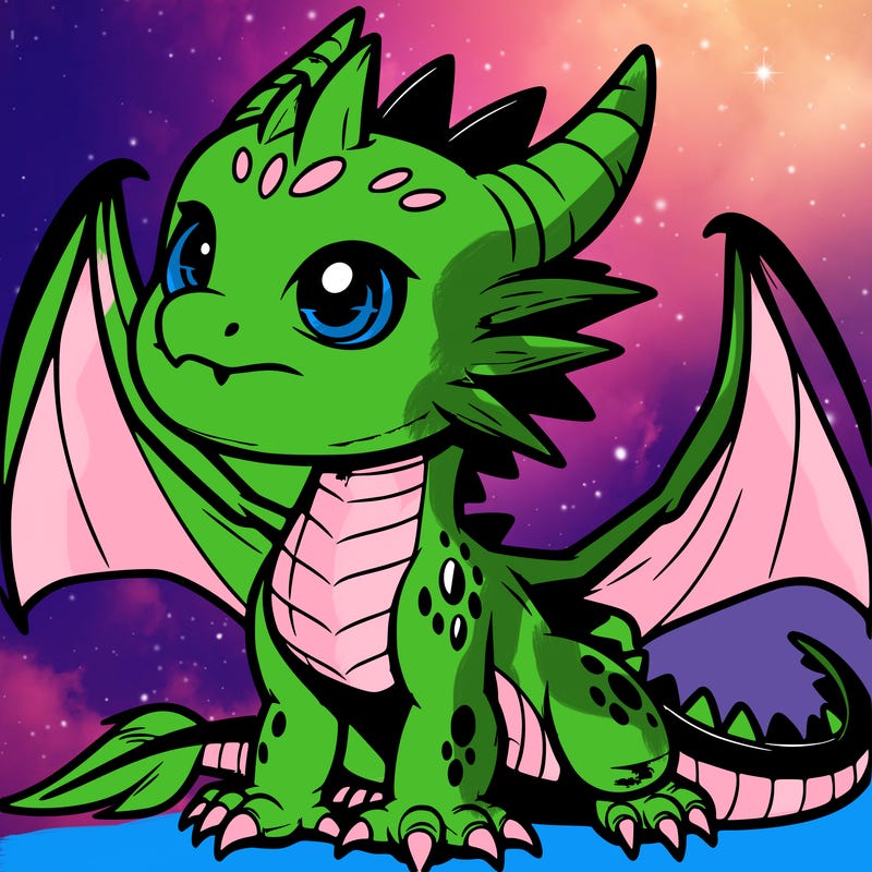 fierce baby night dragon