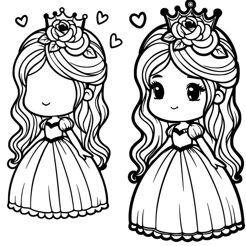 princess with rose crown